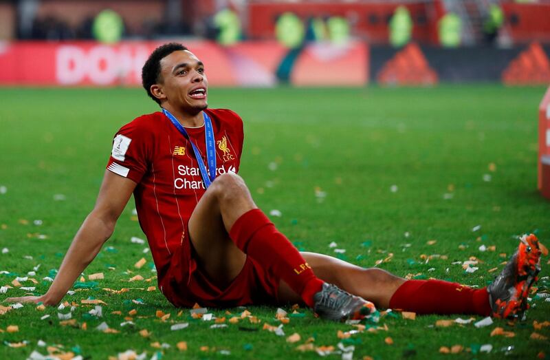 Liverpool's Trent Alexander-Arnold after the match. Reuters