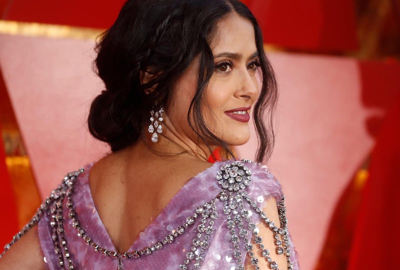 90th Academy Awards - Oscars Arrivals - Hollywood, California, U.S., 04/03/2018 - Actress Salma Hayek. REUTERS/Carlo Allegri