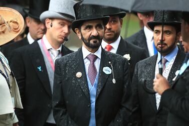 Sheikh Mohammed bin Rashid during day one of Royal Ascot at Ascot Racecourse. PRESS ASSOCIATION Photo. Picture date: Tuesday June 18, 2019. See PA story RACING Ascot. Photo credit should read: Mike Egerton/PA Wire. RESTRICTIONS: Use subject to restrictions. Editorial use only, no commercial or promotional use. No private sales.