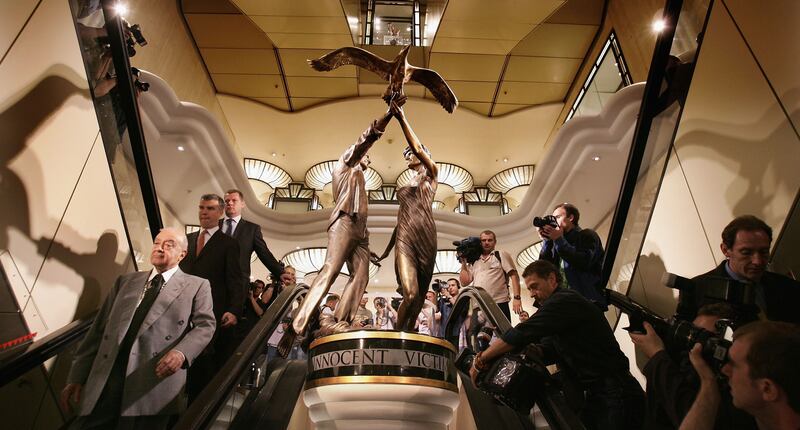 Camilla Fayed has evidently inherited a flair for idiosyncratic commercial premises from her father, the billionaire businessman Mohamed Al Fayed, pictured here at the unveiling of a statue of his late son Dodi and Diana, Princess of Wales, at Harrods, London, in 2005.