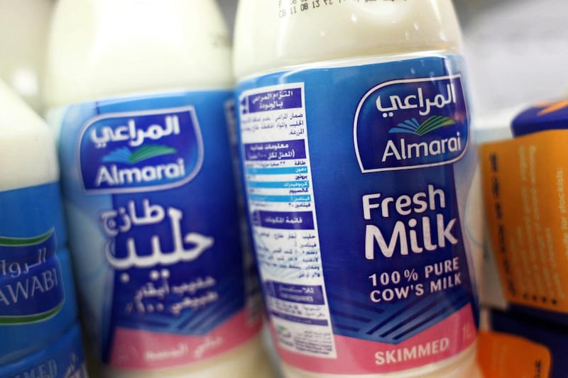 Almarai reported a 2%  decline in net profit for the second quarter of 2018, attributed to a drop in exports and challenging market conditions. Sammy Dallal / The National