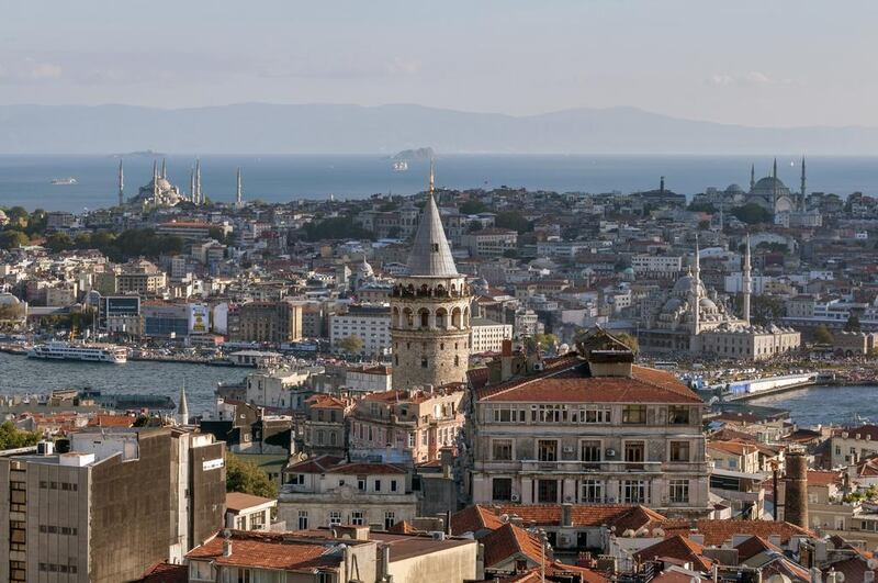 The historical peninsula and Galata Tower offer breathtaking views in Istanbul. They also form the backdrop for a section in Inferno, the bestselling novel by Dan Brown. Getty Images