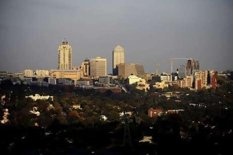 The Sandton Towers in Johannesburg.