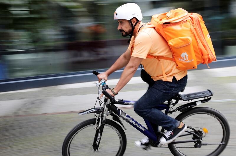 "The first few days were exciting but difficult," he said, describing the challenge of learning to cycle in the city. Reuters