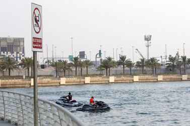 Despite crackdowns by authorities, the problem of noisy jet-skiers has been constant for several years. Christopher Pike / The National 