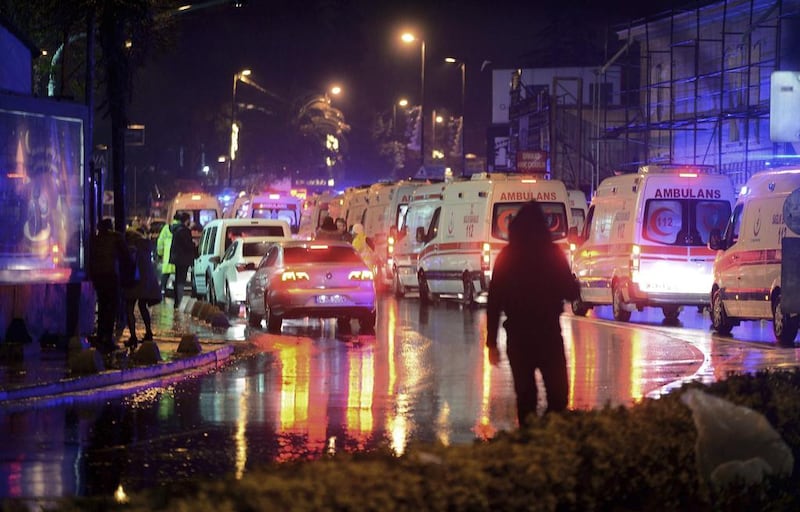 Thirty-nine people, including many foreigners, were killed on Sunday when a gunman went on a rampage at an exclusive nightclub in Istanbul where revellers were celebrating the New Year. IHA via AP