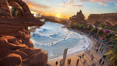 Aquarabia will be the world's largest waterpark when it opens in 2025. Photo: Qiddiya Investment Company