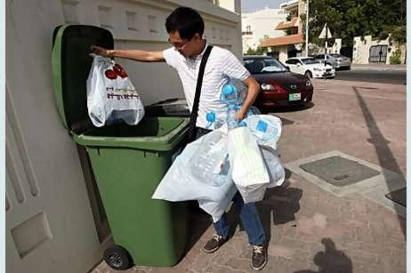 The National's Matt Kwong discovered that it was not easy to find places where he could recycle his household waste.