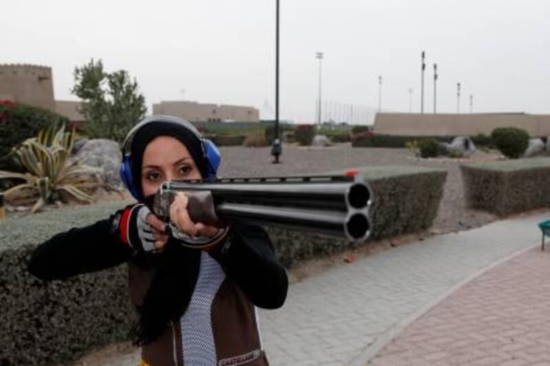 Dubai, 21st February 2011.  Maryam Ali Al Thani (Projects Engineering Manager at DUCAB) a shooting expert and runs the MENSA chapter here in Dubai.  (Jeffrey E Biteng / The National)