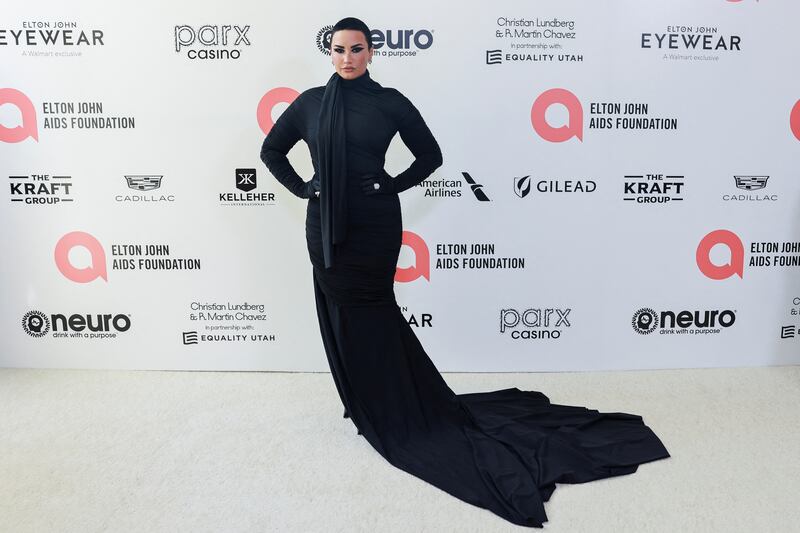 At the Elton John Aids Foundation Academy Awards viewing party at West Hollywood Park in California. Reuters