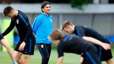 Zlatko Dalic is enjoying life as Croatia manager as his side prepares for their World Cup quarter-final on Saturday with Russia. Ronald Wittek / EPA