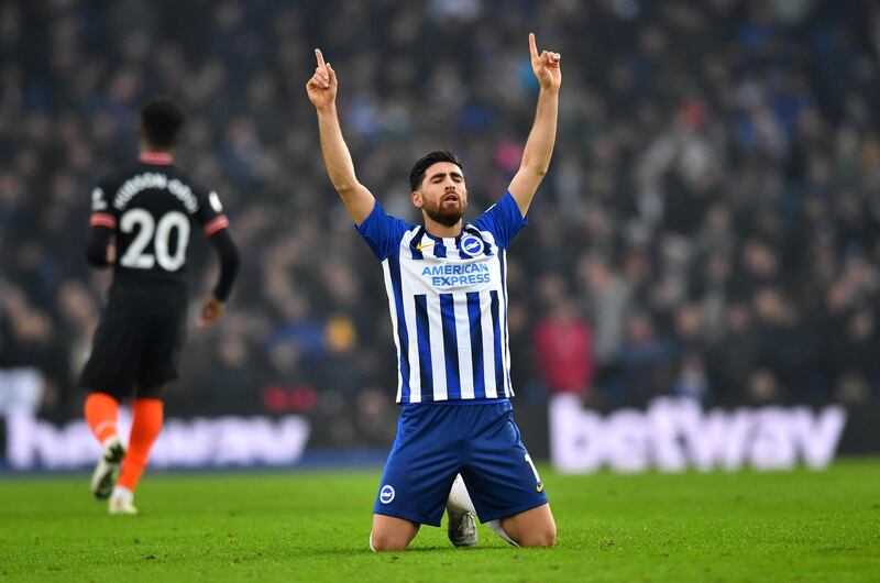 Brighton forward Alireza Jahanbakhsh, £50,000 a week. Reuters