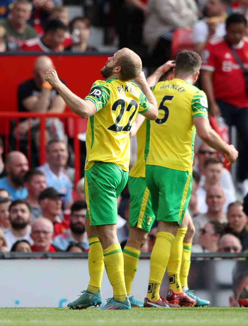 Grant Hanley 7 – A strong display  often saw him stop United attacks. The Scotland international was Dean Smith's side's best player in defence, reading the play quickly to redirect dangerous balls in the box.

Getty 