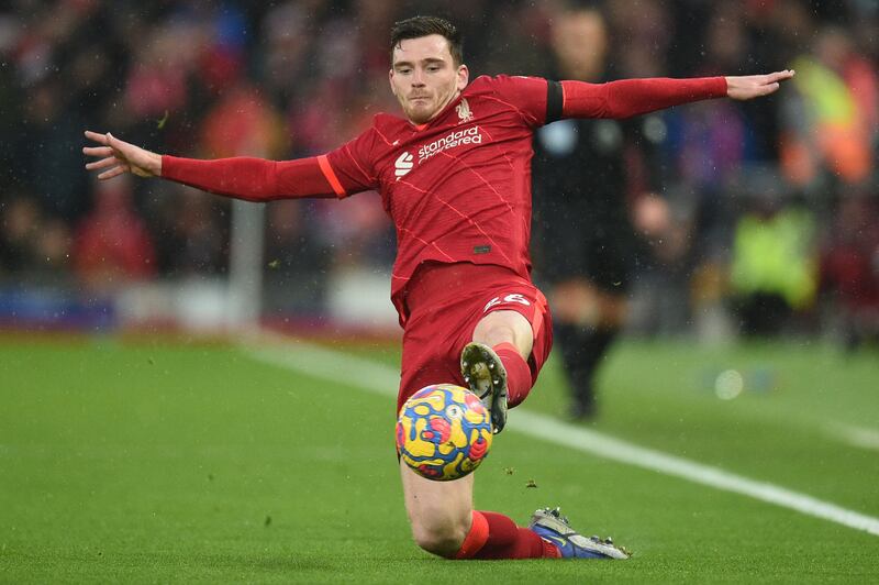 Andrew Robertson - 7: The Scot charged up and down the line and worried Villa. He had a header saved by Martinez and crossed when he might have shot. AFP