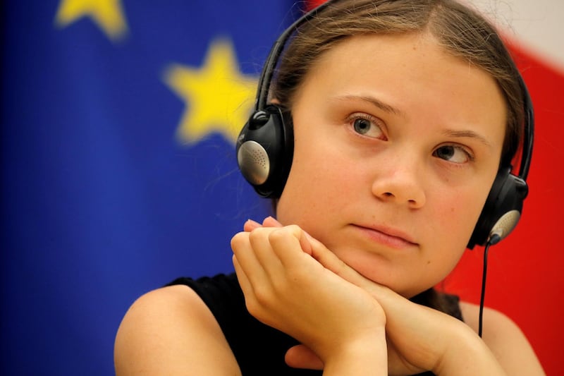 Swedish environmental activist Greta Thunberg appears on the cover. Reuters