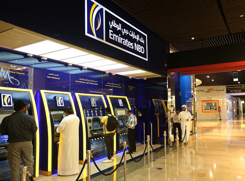 Emirates NBD says first-quarter net profit increased by 3.6% year-on-year. Satish Kumar / The National