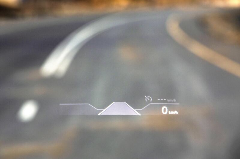 The heads-up display.