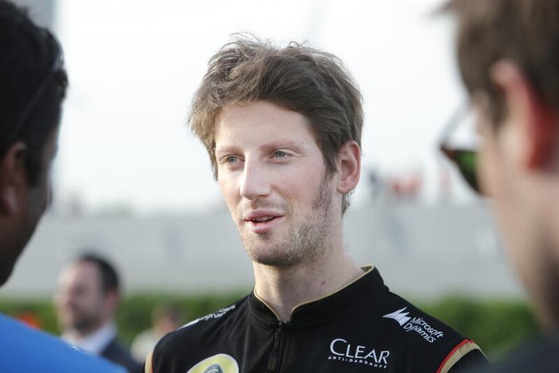 Romain Grosjean feels it is key for him to be determined, not desperate, to win the first Formula One race of his career. Jaime Puebla / The National