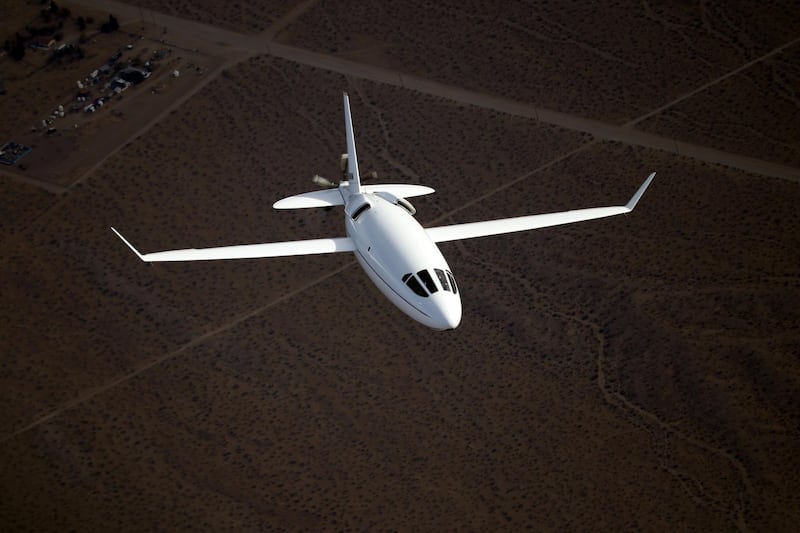 A top view of the Celera 500L in flight. Courtesy: Otto Aviation