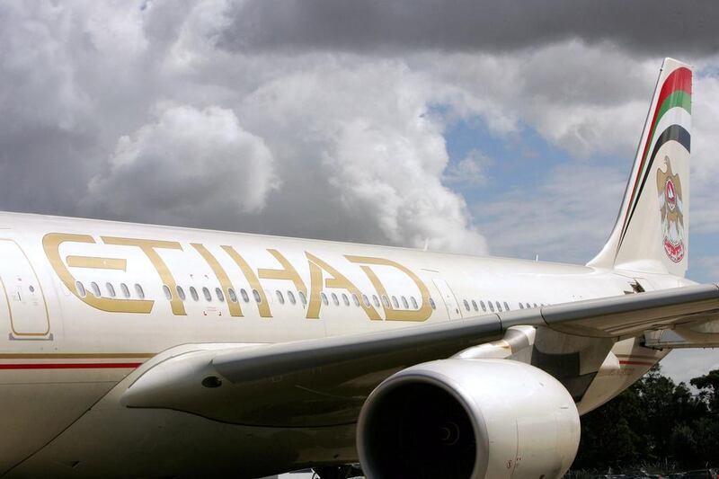 Etihad Airways, the national airline of the United Arab Emirates, was ranked fourth in airline safety. Patrick Riviere / Getty Images