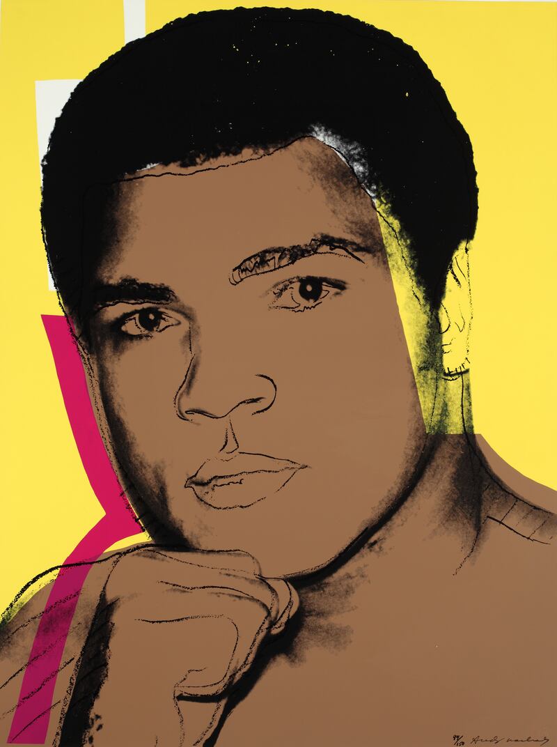 'Muhammad Ali', 1978, screen print on Strathmore Bristol paper.