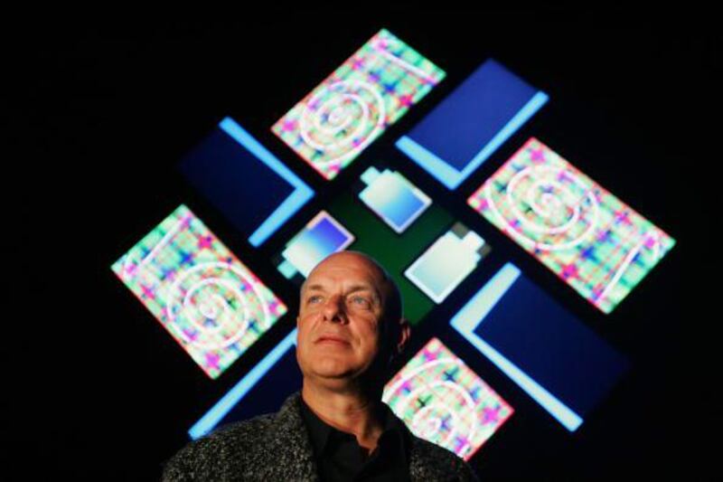 Brian Eno has been making ambient music and art since the 1970s. Sergio Dionisio / Getty Images

