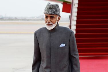 FILE - In this photo made available by Oman News Agency, on March 23, 2015, Sultan Qaboos bin Said of Oman arrives in Muscat. Omanâ€™s 79-year-old ruler has returned to his sultanate after traveling to Belgium for a medical checkup, the sultanateâ€™s state-run news agency reported Friday, Dec. 13, 2019. Sultan Qaboos bin Said left â€œfor some medical checks that will take a limited period, God willing,â€ the Oman News Agency reported a week earlier, citing a royal court statement. (AP Photo/ Oman News Agency) .