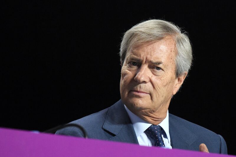 Vincent Bollore’s net worth is about $9.2 billion, according to the Bloomberg Billionaires Index. AFP