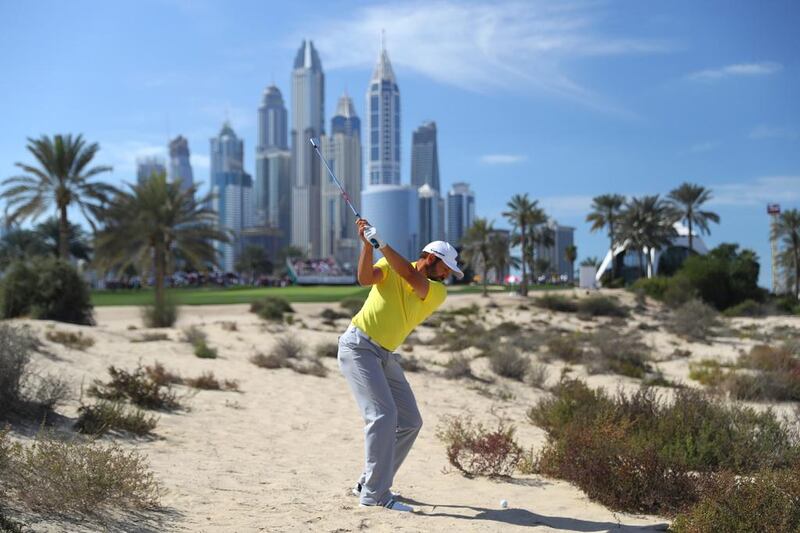 Sergio Garcia, pictured during his title-winning tournament in 2017, will return to the Omega Dubai Desert Classic next year. Getty Images