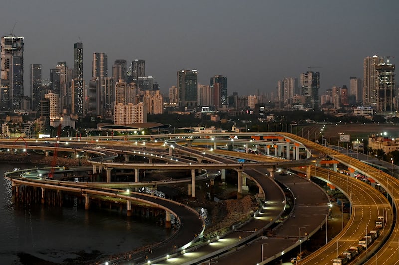 The Mumbai skyline. Mubadala is investing heavily in Asia's third-largest economy. AFP