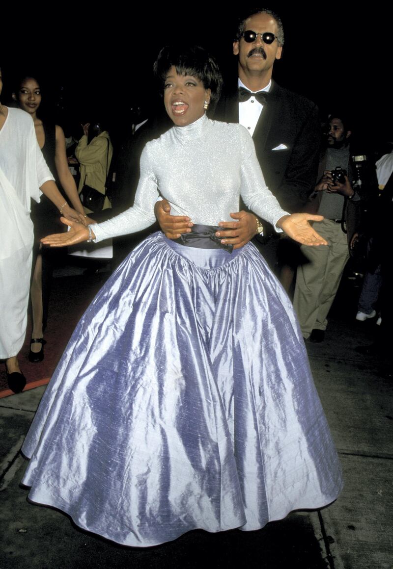 Oprah Winfrey and Stedman Graham during 1995 Essence Awards at Paramount Theater in New York City, New York, United States. (Photo by Ron Galella/Ron Galella Collection via Getty Images)