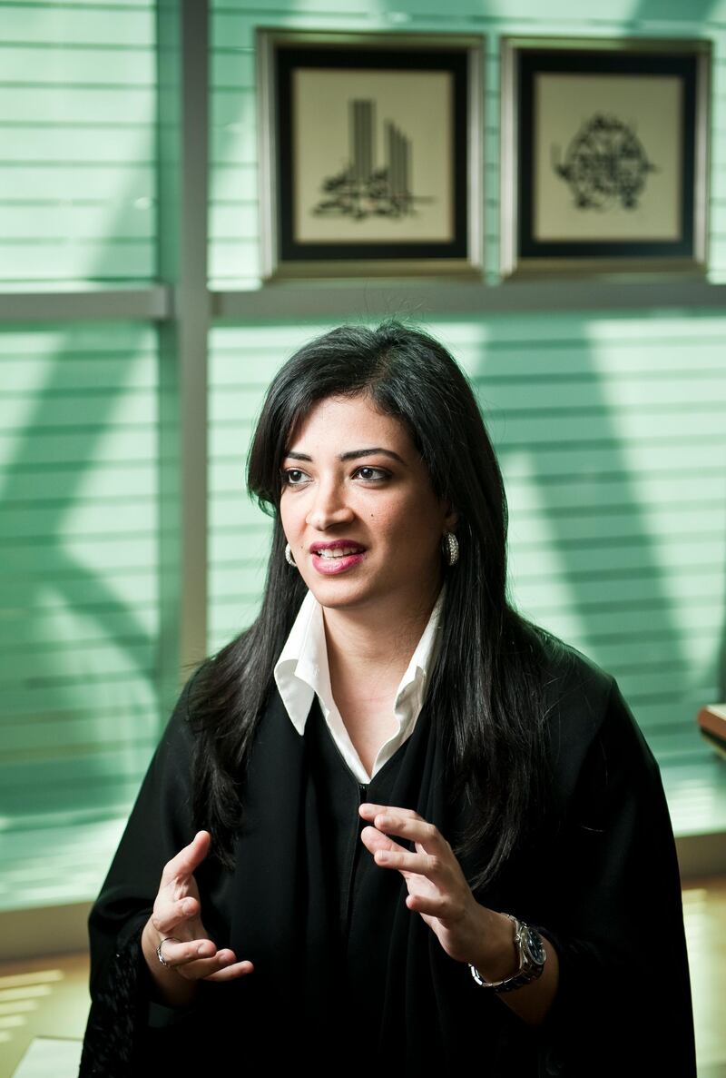 Portraits of Ms. Muna Easa Al Gurg on February 14, 2010 at Al Gurg Tower, Dubai, UAE