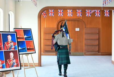 Royal pageantry was on full display on the former ocean liner. Khushnum Bhandari / The National
