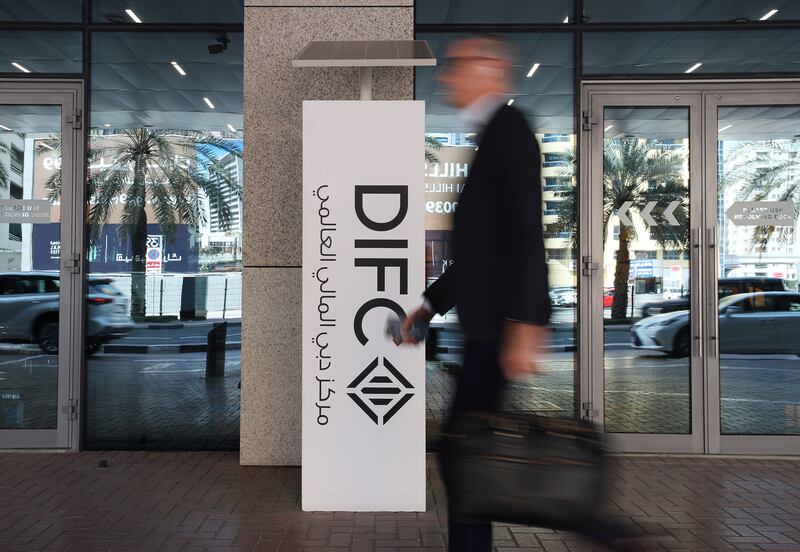 The growth in the number of registered companies at the DIFC led to the creation of a record 3,057 jobs in first half of 2023. Chris Whiteoak / The National