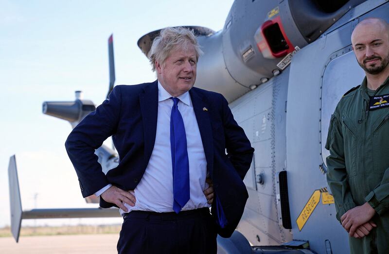 Britain's Prime Minister Boris Johnson has been one of the most visible western leaders during the crisis in Ukraine. AFP