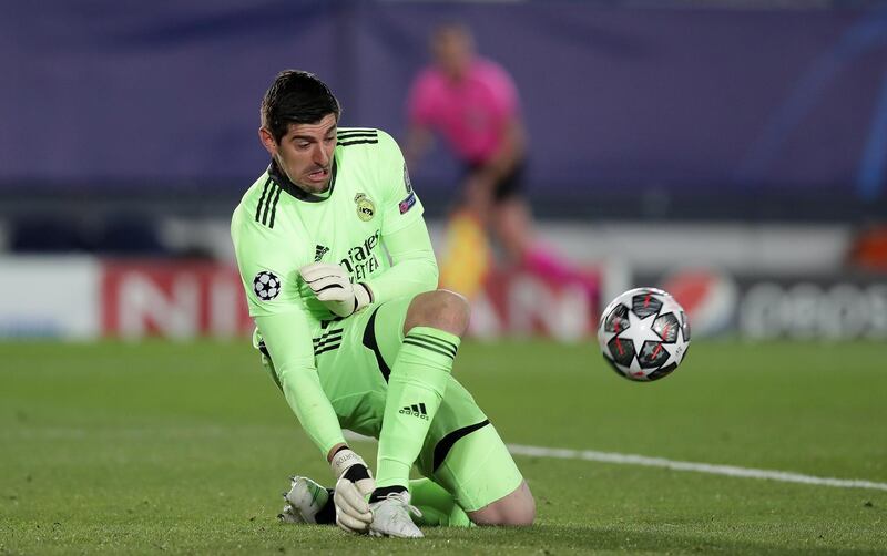 REAL MADRID RATINGS: Thibaut Courtois - Courtois 7. Busy first half as Atalanta went for it, but calmer second. Saved with his legs from Zapata after 67 minutes and again with his feet from the same player after 75. Beaten after 82 by a stunning Muriel free kick. Getty