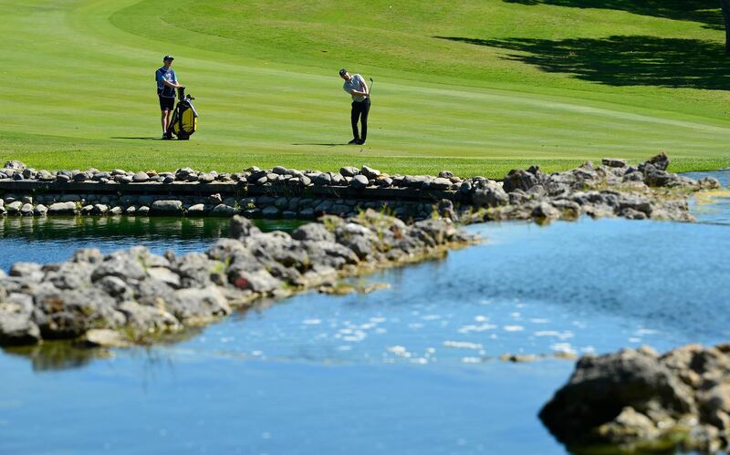 English golfer Garrick Porteous plays his third shot on the fourth hole during Round 1 of the Andalucia Masters at Real Club Valderrama in Spain, on Thursday, September 3. Getty