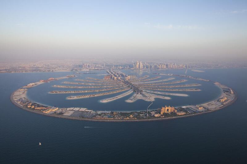 Nakheel's flagship project, Palm Jumeirah. Courtesy Nakheel