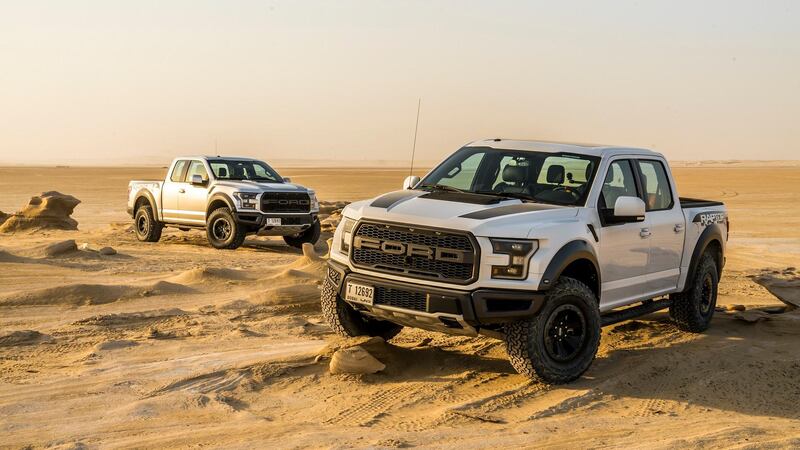 All-New 2017 F-150 Raptor Charges into the Middle East as Ford’s Toughest, Smartest and Most Capable Truck for Ultimate Off-road Performance. Courtesy: ASDA´A Burson-Marsteller *** Local Caption ***  on05ap-Raptor2.jpg