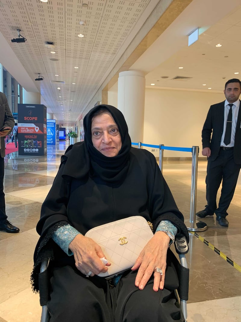 Fatma Al Marri also voted at Dubai World Trade Centre. Ali Al Shouk / The National