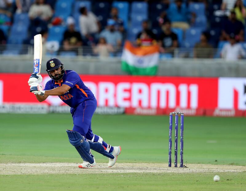 India's Rohit Sharma bats. Chris Whiteoak / The National