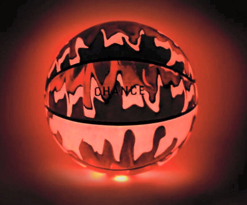 LED light-up Volt basketball from Chance, Dh130.