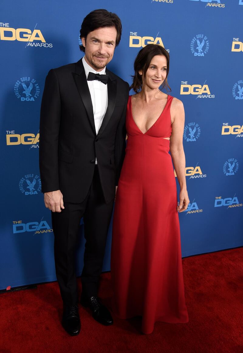 Jason Bateman and his wife Amanda Anka at the 71st Annual Directors Guild Of America Awards in Los Angeles. AP
