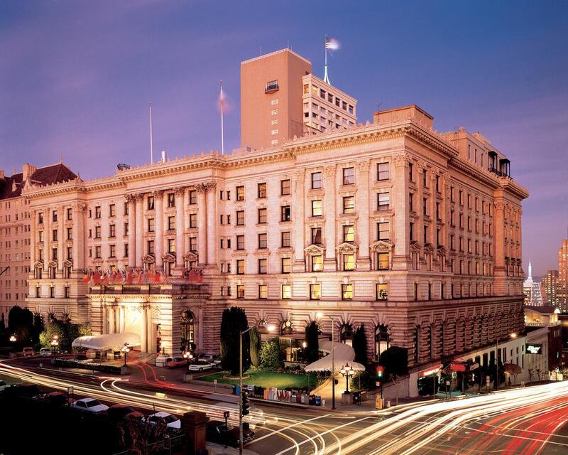 Exterior at the Fairmont Hotel in San Francisco. Courtesy of Fairmont Hotels & Resorts