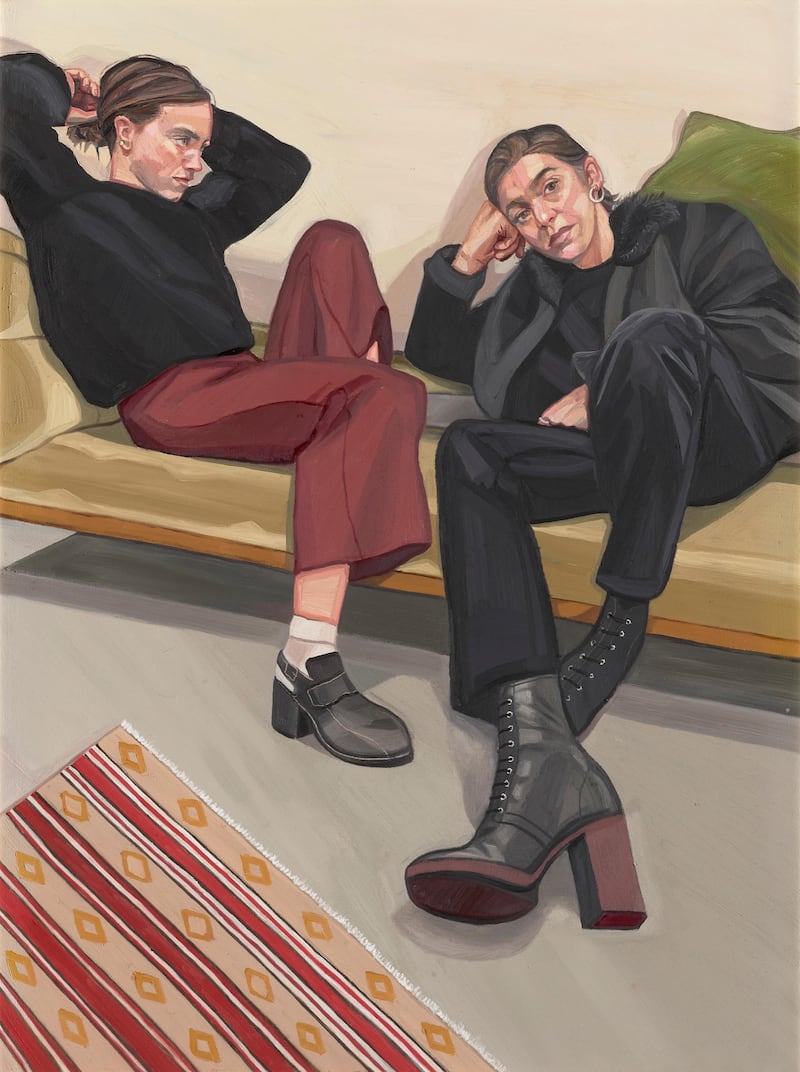 <p>Young Artist Award winner&nbsp;Ania Hobson&#39;s-&nbsp;<em>A Portrait of two Female Painters</em>. Ania Hobson</p>

