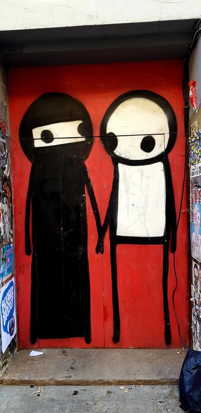 This piece by Stik has been voted Britain's 17th most popular piece of art of all time. Rosemary Behan