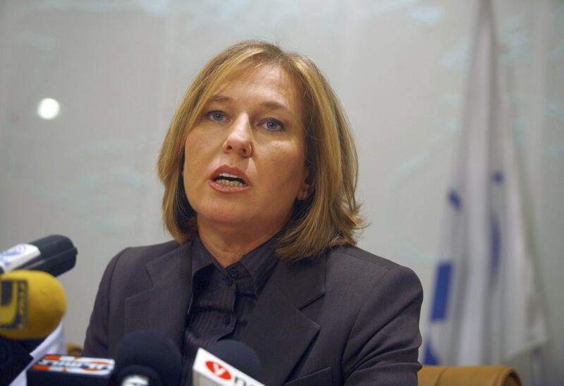  Israel’s chief negotiator Tzipi Livni has said that the United States should give up being a mediator in the talks and merely become a “facilitator”. Lior Mizrahi / AFP