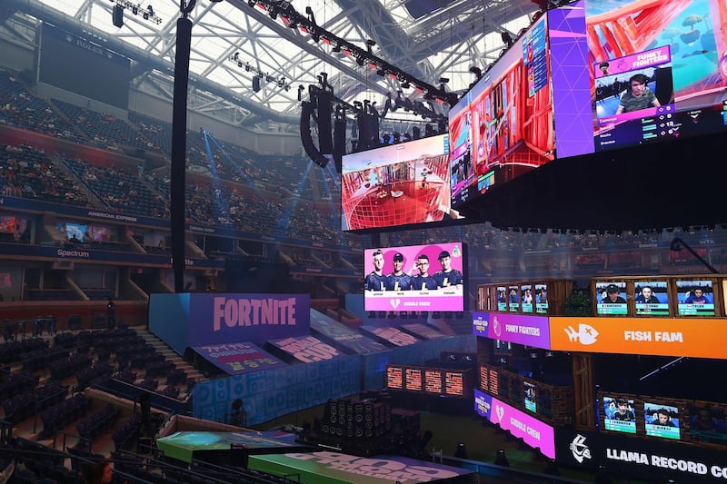 A general view of the Fortnite World Cup Finals during Round One in New York City. AFP