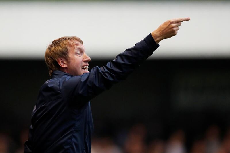 Soccer Football - Pre Season Friendly - Crawley Town v Brighton & Hove Albion - The People's Pension Stadium, Crawley, Britain - July 19, 2019   Brighton & Hove Albion manager Graham Potter reacts    Action Images via Reuters/Matthew Childs