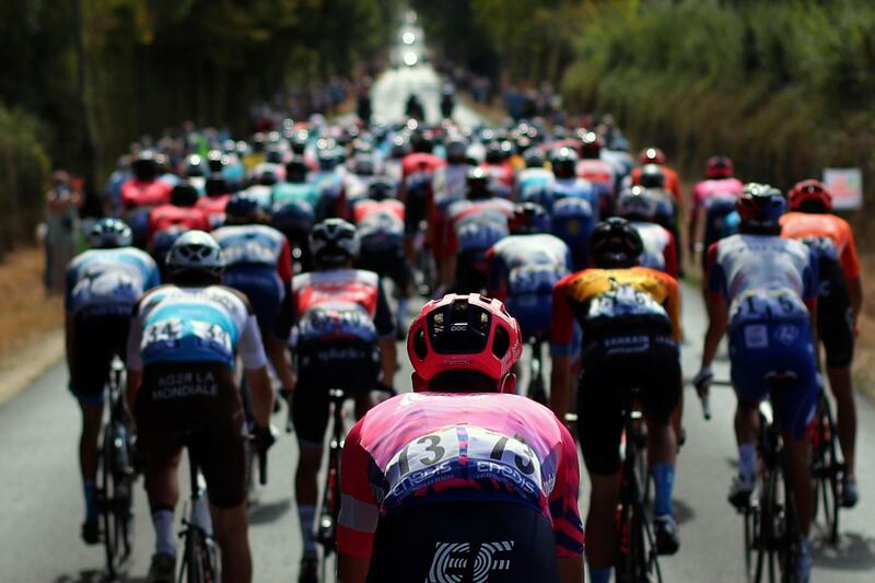 The peloton during Stage 12. AP